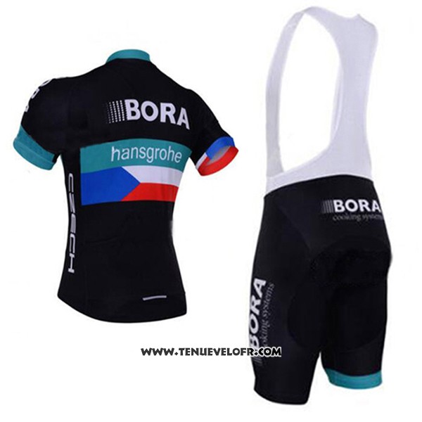 2017 Maillot Ciclismo Bora Noir Manches Courtes et Cuissard
